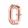 Μπαλόνι foil ροζ χρυσό μηδέν 0